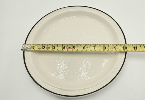 Vintage 1974 Royal Doulton Lambeth Stoneware TING Brown 10 3/8" Dinner Plate - Picture 5 of 5