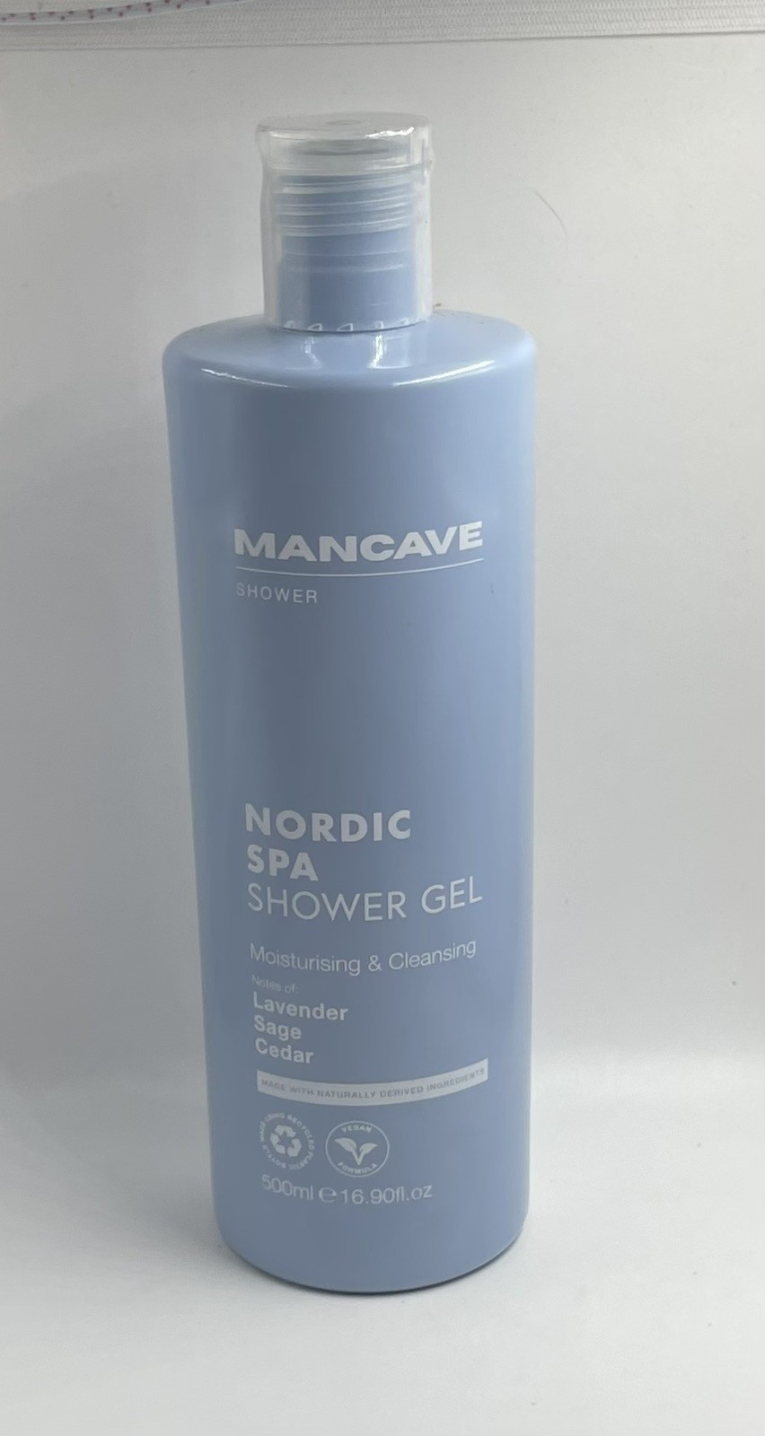 ManCave Nordic Spa Shower Gel Men 500 ml Vegan Mens Shower Gel with Natural In - Image 3