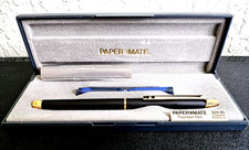 Paper Mate 1983 Double Heart Pen 114 Profile Matt Black Gold Antique Plate