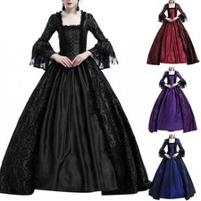 Women Vintage Medieval Victorian Dress Renaissance Ball Gowns Dresses Costume