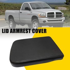 Fit 2002-2008 Dodge Armrest Ram Console Replacement Lid Leather Cover Black