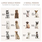 Stylish Dog Crate Furniture for Two Small Dogs or One Large Dog