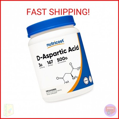 Nutricost D-Aspartic Acid (DAA) Powder 500G - DAA Supplement | eBay