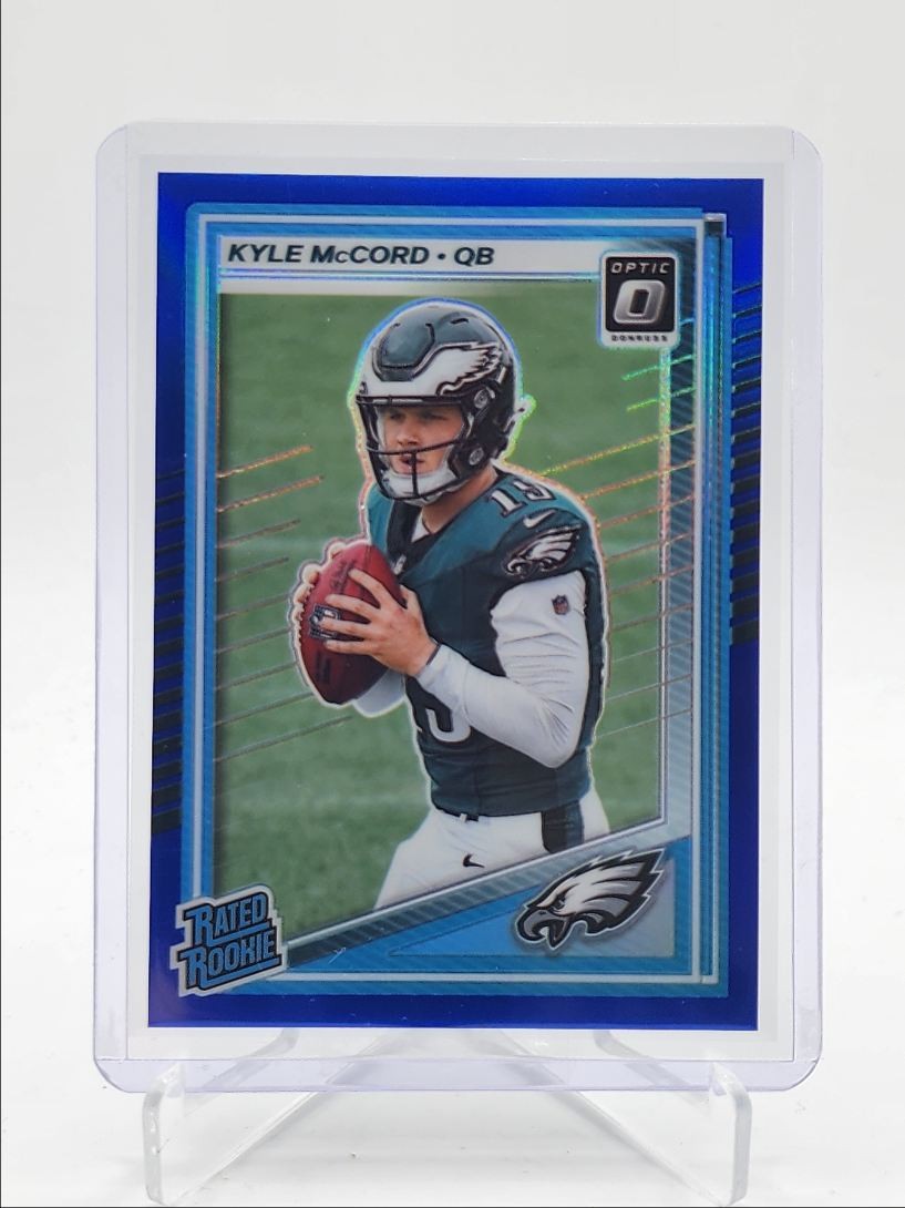 KYLE MCCORD 2025 DONRUSS OPTIC RATED ROOKIE BLUE PRIZM #283 RC /249 Q4588