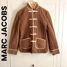 MARC JACOBS Cotton Corduroy Padded Jacket Brown Flog Buttons Size 6