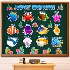 Under The Sea Bulletin Board Set Ocean Theme Classroom Decor Sea Animals Fish