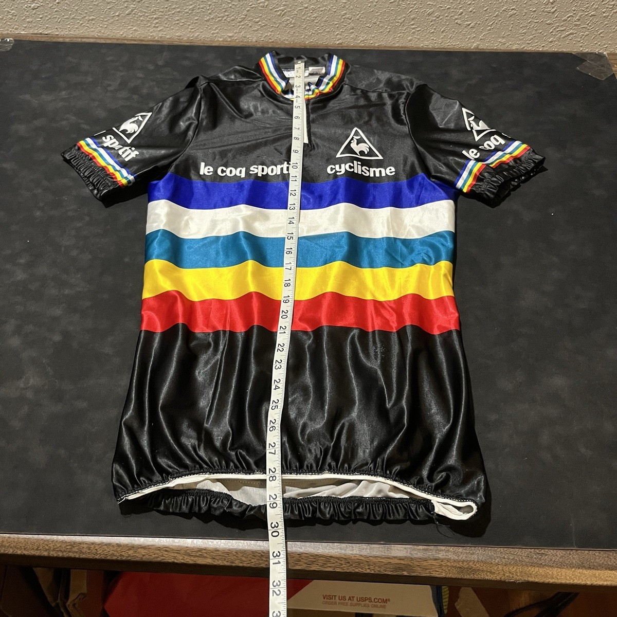 Vintage Le Coq Sportif 1970s Cycling Jersey Bicycle 60s