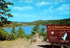 LAKE ROBERTS RECREATION AREA, NEW MEXICO 4x6 Vintage Postcard