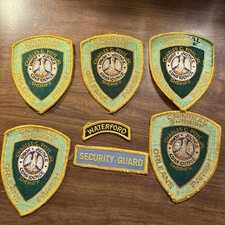Lot Of 7 Waterford/Security Guard/Orleans Sheriff Used Vintage Patches