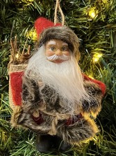 Santa Claus Christmas Ornament Figurine Holiday Decoration 6" New