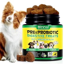 Probiotic Chews for Dogs with Digestive Enzymes, Allergy  Immune Support