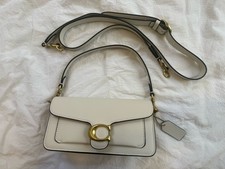 Coach Tabby 20 Women's Shoulder Bag White With Gold Hardware - Small