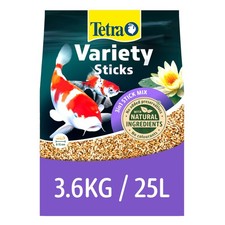 Tetra Pond Variety Sticks Fish Food, Mix of Three Different Food Sticks for A...
