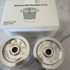2 Pack K Cup Reusable Coffee Pods for Keurig: Stainless Steel Refillable K Cup -