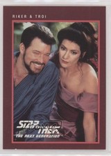 1991 Impel Star Trek 25th Anniversary William T Riker Deanna Troi & #272 00ah