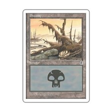 WOTC MtG Portal 3 Kingdoms Swamp #172 (C) EX
