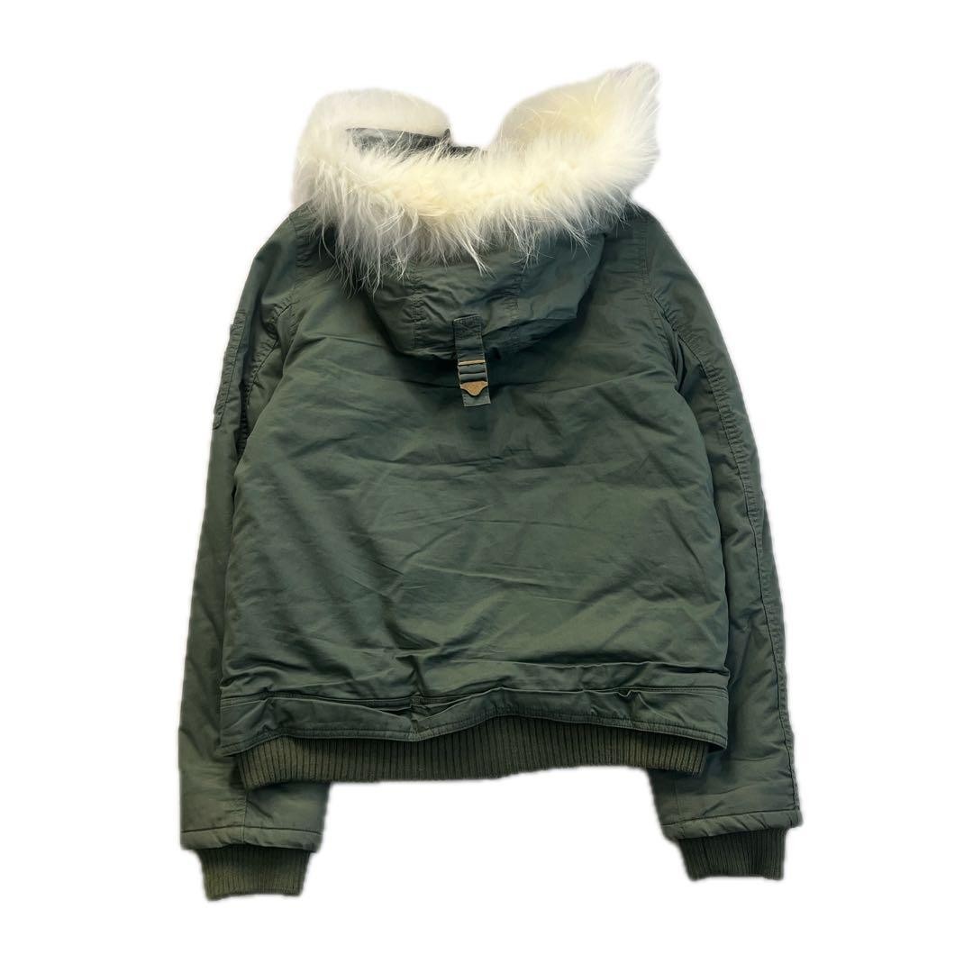 Archive N-2B Green Fur Jacket Used Size 2 | eBay