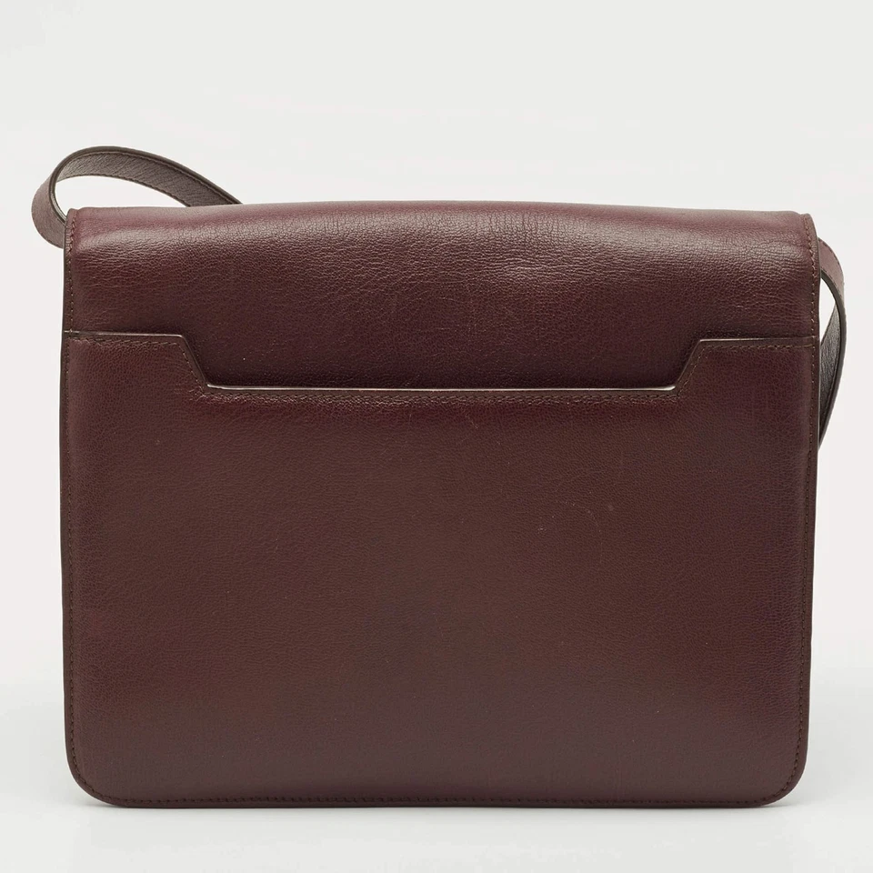 Bolsa de ombro Tom Ford couro borgonha grande Natalia - Imagem 4 de 4