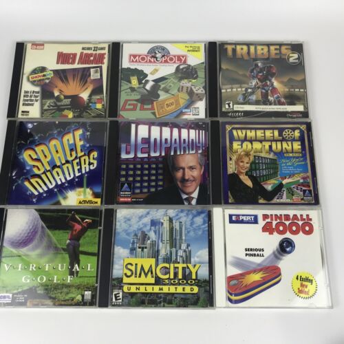 PC Games Children Kids Puzzle Font Arcade Printing Sim Windows 95 98 Vintage LOT - Picture 2 of 9