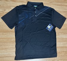 Ben Hogan Performance Stretch Polo Men's Size L 42-44 Caviar/Black New With Tag