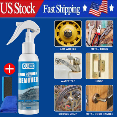 #ad OUHOE Iron Powder Remover Car Rust Removal Spray RustOut Instant Remover Spray $9.99