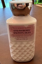 Bath  Body Works STRAWBERRY SNOWFLAKES Daily Nourishing Body Lotion 8 oz New