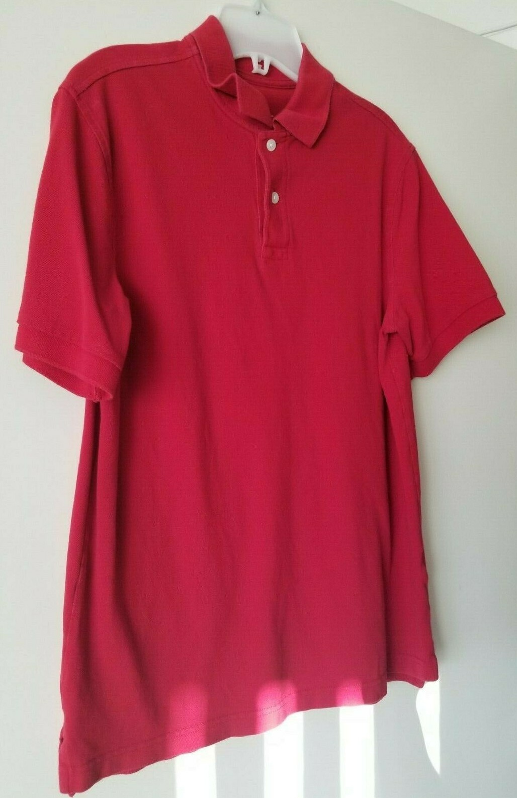 Merona Basic Solid Red Short Sleeve Polo Shirt Si… - image 5