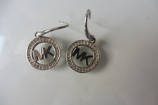 Image of Beautiful Earrings, Stainless Steel with Cut Stones, MK, Michael Kors
