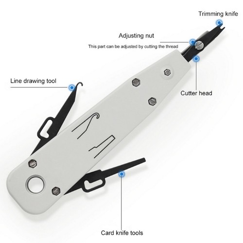 Kd-1 Telecom Pliers Wire Cutter Trapezoidal Module Distribution Frame Punch Tool - Afbeelding 5 van 10