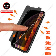 Privacy Screen Protector Tempered Glass Lot For iPhone 15 14 13 12 11 Pro Max XR
