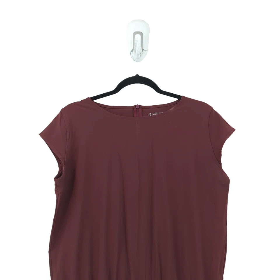 Mono Albion para mujer M Fit Jetsetter rojo granate pierna cónica corbata deportiva DEFECTO G2U Foto 3 de 4