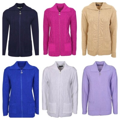 long zip up cardigan