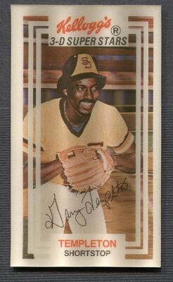 1983 Kellogg's 3-D Super Stars #17 Garry Templeton