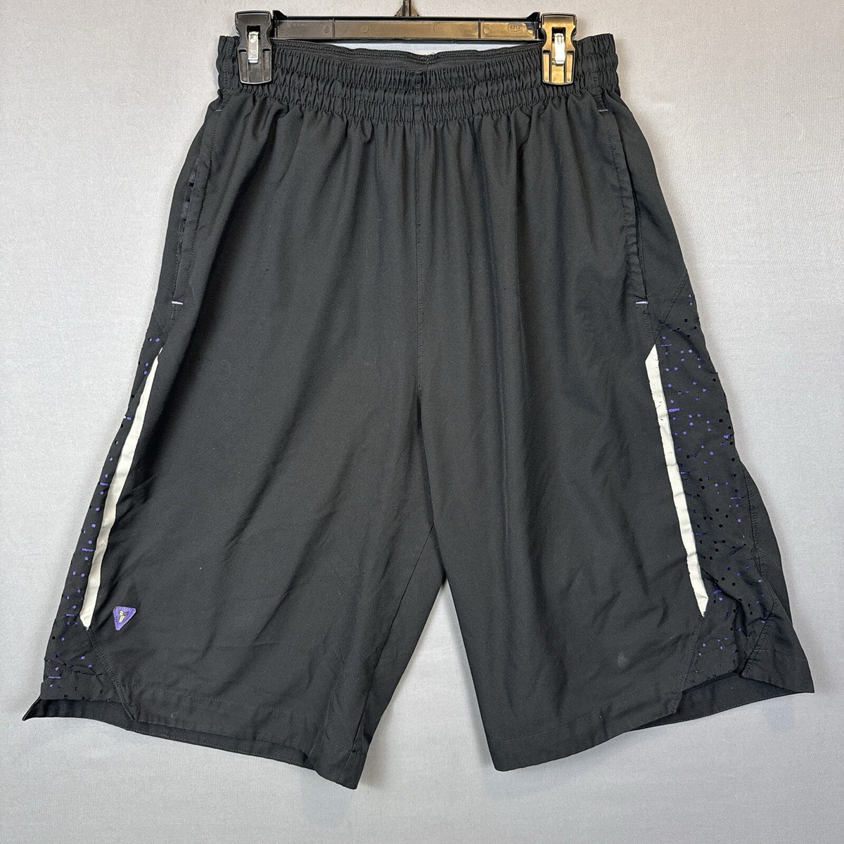 Rare Nike Kobe Black Purple Mamba Basketball Shorts Mens Size