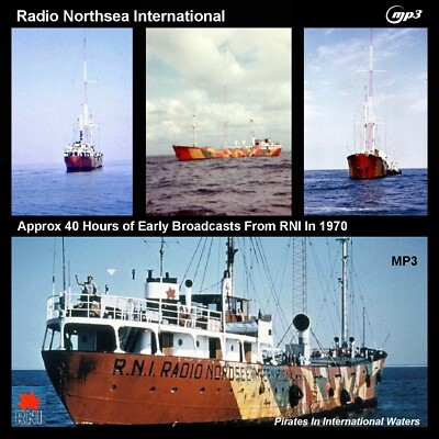 Piratenradio Northsea International RNI 1970 Start - Ende 1970 im Auto hören