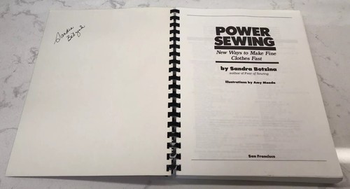 Power Sewing: New Ways to Make Fine Clothes Fast by Sandra Betzina 1985 Spiral - Imagen 6 de 13