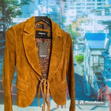 Dsquared2 Suade Leather Jacket 38