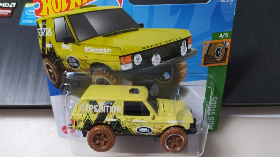 2022 HOT WHEELS - RANGE ROVER CLASSIC YELLOW SHORT CARD 1/64 APROX*NEW - Image 4 of 4