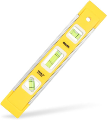 9 Inch Magnetic Box Level Torpedo Level,3 Different Bubbles/45°/90°/180°Measurin