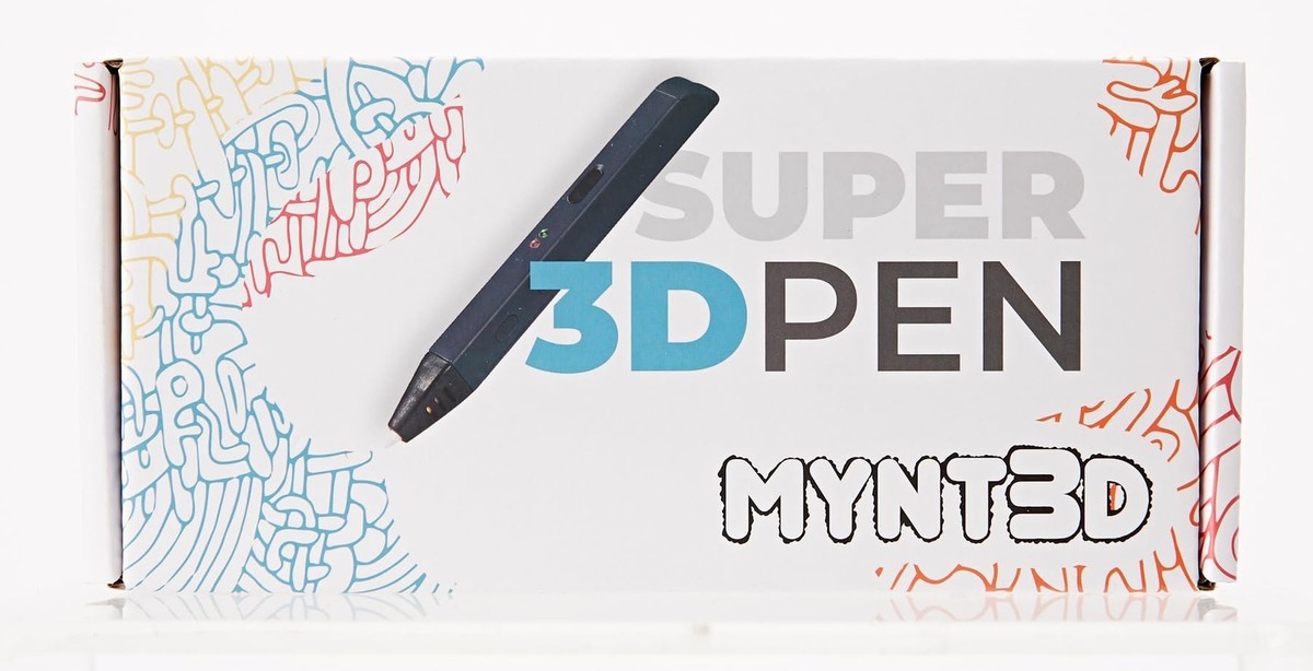 MYNT3D Super 3D Pen, 1.75mm ABS and PLA Compatible 3D Printing Pen