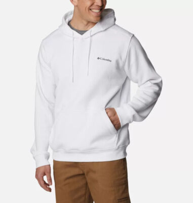 Columbia Men's CSC Basic Logo II Hoodie White Sweatshirt