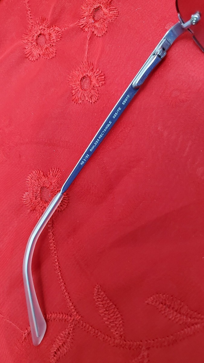 ✅️⭐️ Ray-Ban RB3192 025/7E 53¤17 125 Rose Rimless  display picture 1