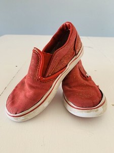 red sparkly vans