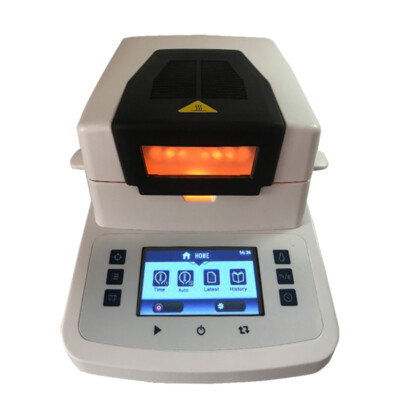 Halogen Moisture Meter with 50g/0.005g Heat Source Halogen Lamp RS232 Interface
