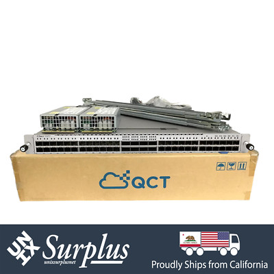 New 48 Port 25GbE SFP28 Quanta ONIE Ethernet Switch 2x PSU | 8x 100GbE QSFP28