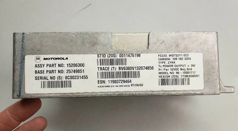 MÓDULO MOTOROLA ONSTAR P/N 15206300 ORIGINAL OEM GM PIEZA GARANTÍA DE 30 DÍAS Foto 4 de 4