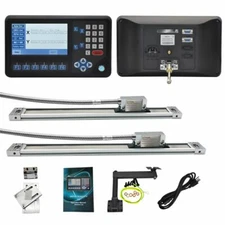 2 Axis Lathe DRO Digital Readout High Accuracy Magnetic Scale DRO2pcs