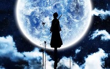 Anime bleach kuchiki rukia moon silhouette Custom Gaming Mat Desk