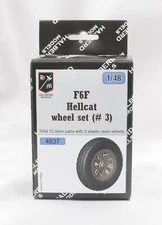 F6F HELLCAT Halberd Models wheels set #3 1/48 kit