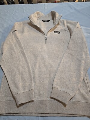 66 North Iceland Dore Partnership Gray 1/4 Zip Logo Small Fleece Sweatshirt